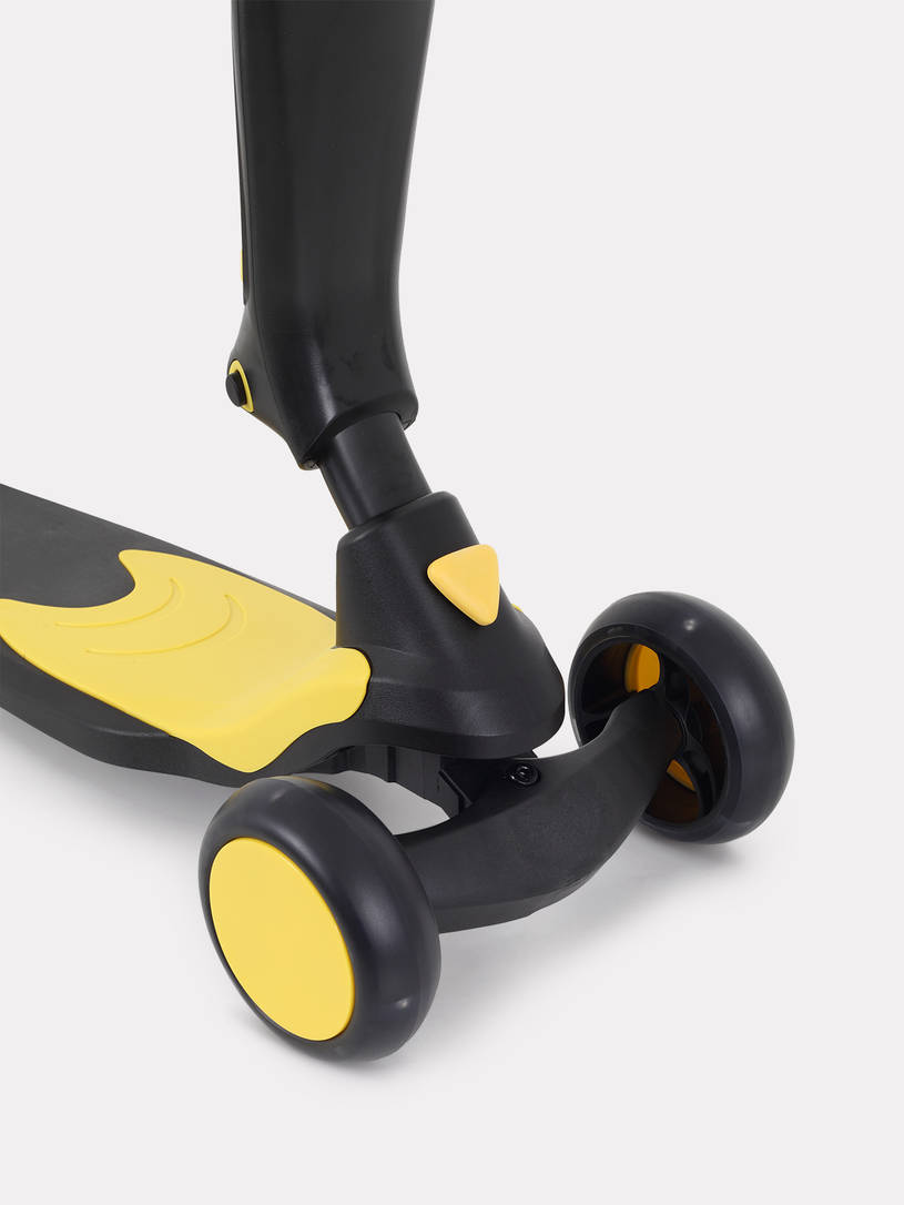 Cамокат 3-х колесный Rant Rider black-yellow