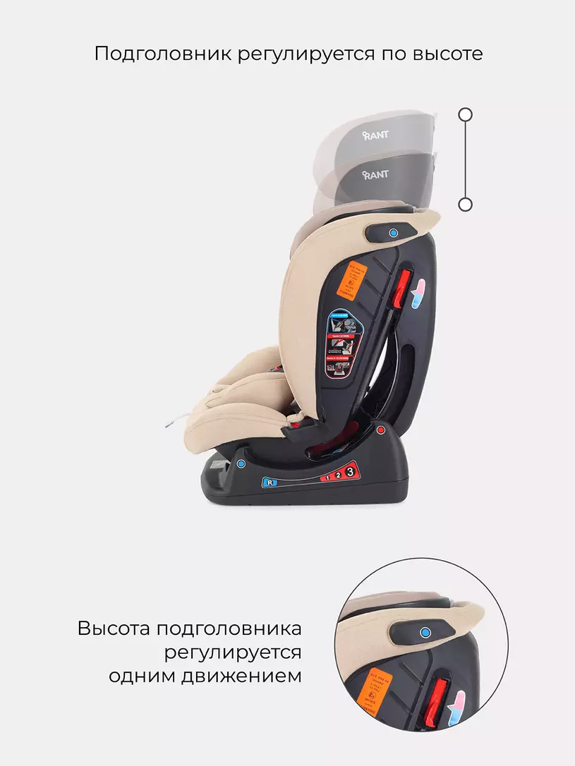 Автокресло Rant Matrix Active Line 0/1/2/3 (0-36 кг) Beige