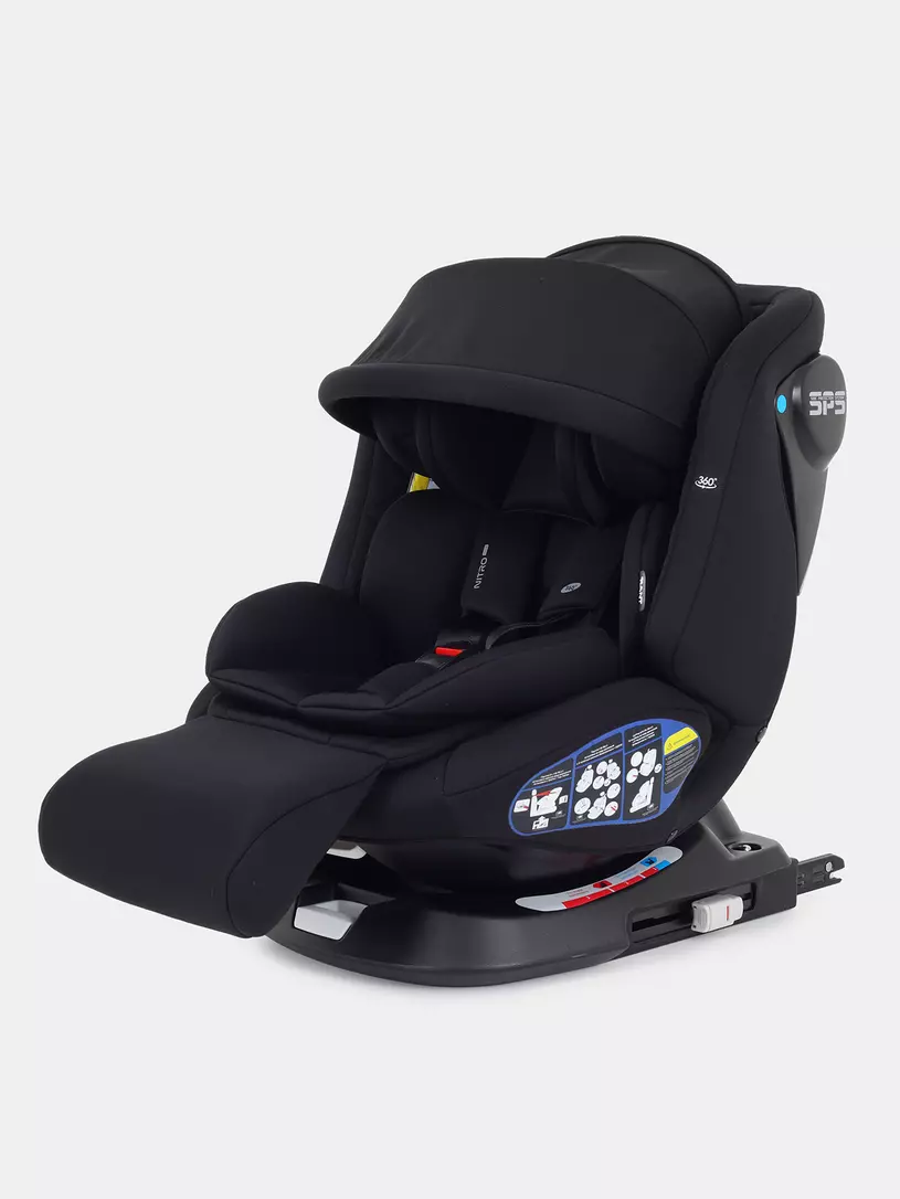 Автокресло Rant Nitro Plus isofix 0/1/2/3 (0-36 кг) Black