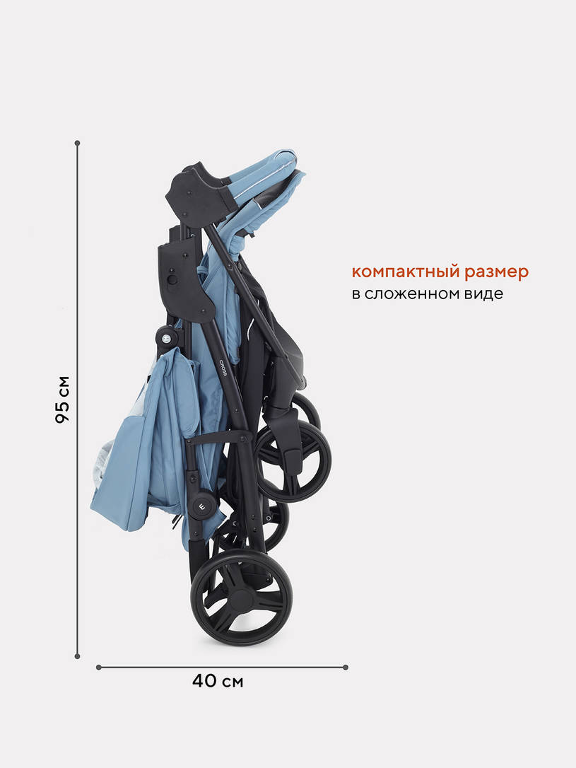 Коляска прогулочная Mowbaby Cross 2024 blue