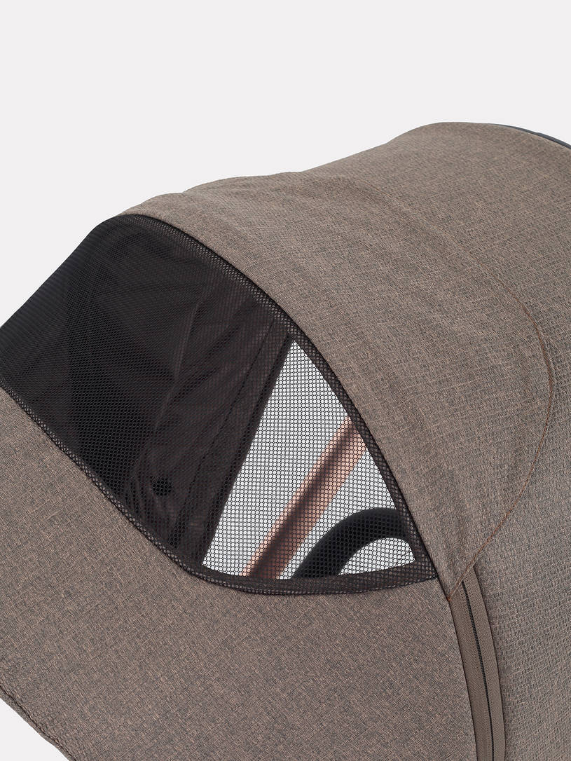 Коляска 2 в 1 Mowbaby Zoom PU silver cacao brown