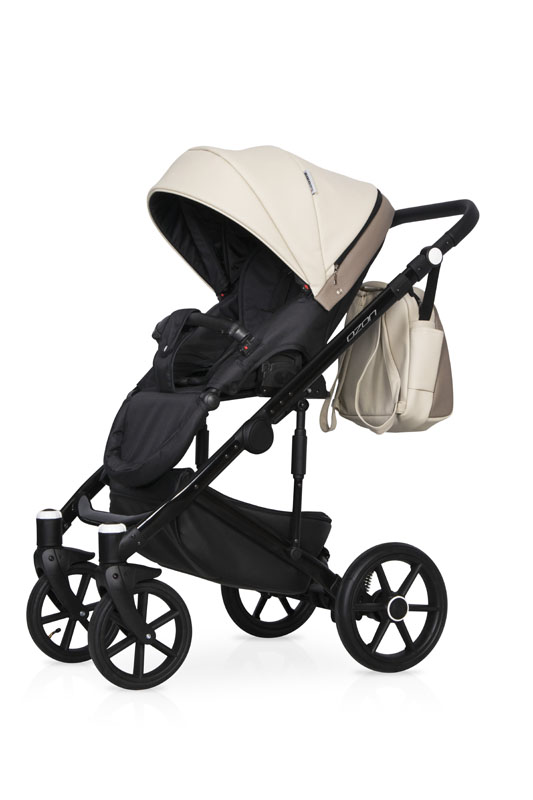 Коляска 3 в 1 Riko Basic Ozon Ecco 25 слоновая кость-бежевый