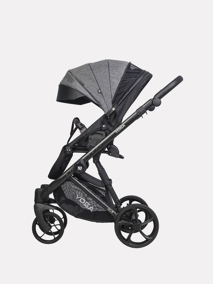 Коляска 2 в 1 Riko Basic YOGA, 01 ГРАФИТ