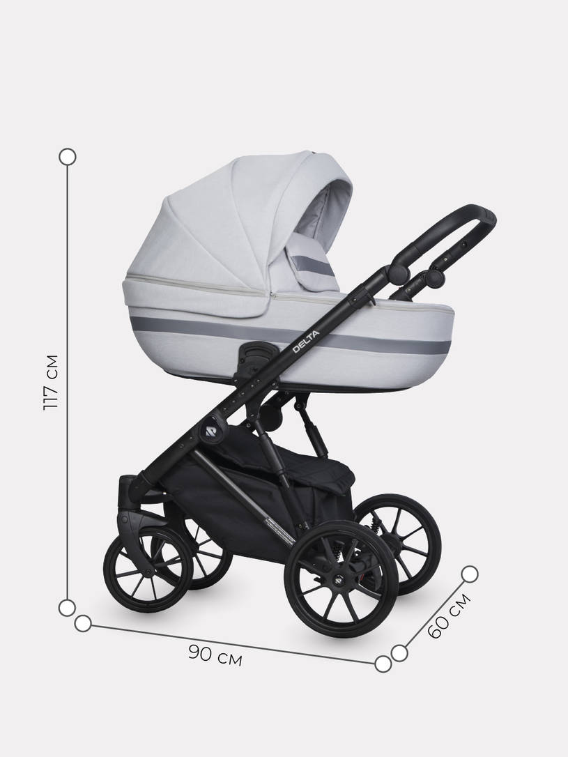 Коляска 2 в 1 RIKO BASIC DELTA 01 Grey Fox