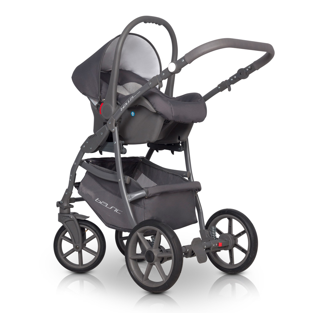 Коляска 3 в 1 Riko Basic Bella Pastel 03 розовый