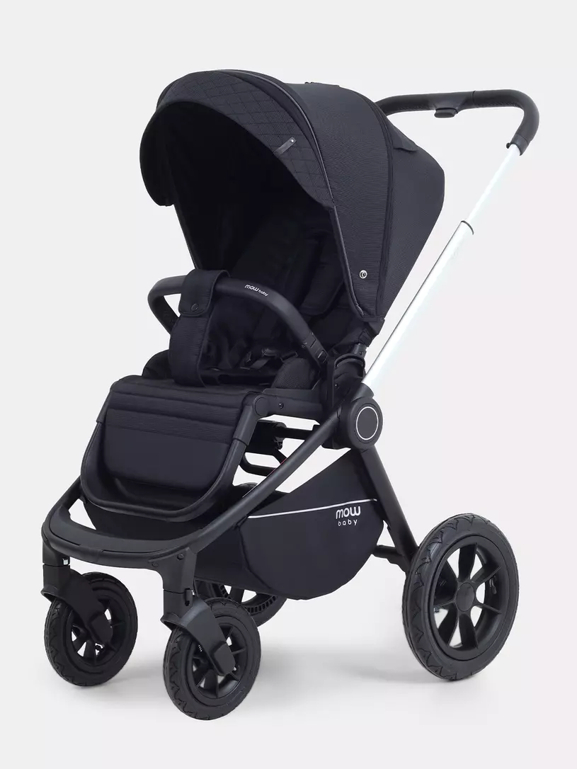 Коляска 2 в 1 Mowbaby Zoom Air Silver Black