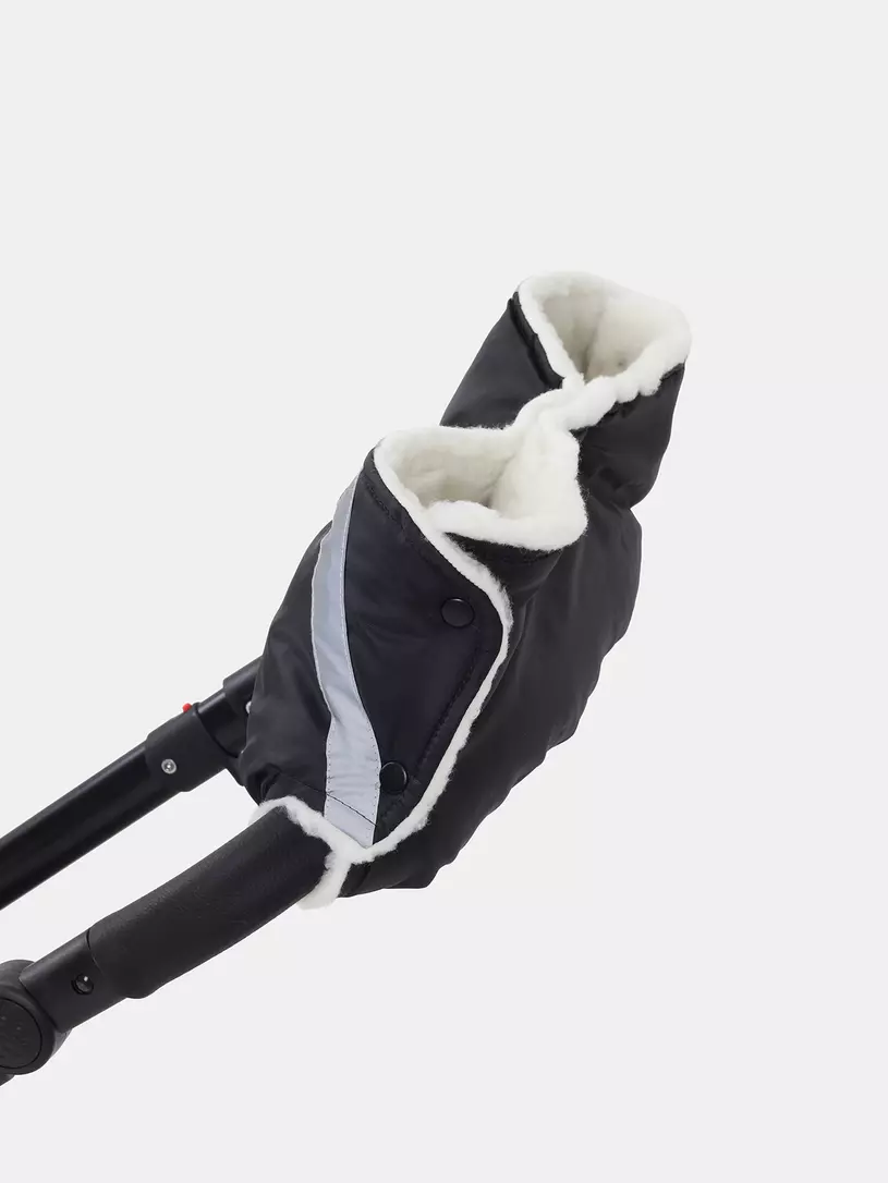 Муфта для рук на коляску Топотушки черный