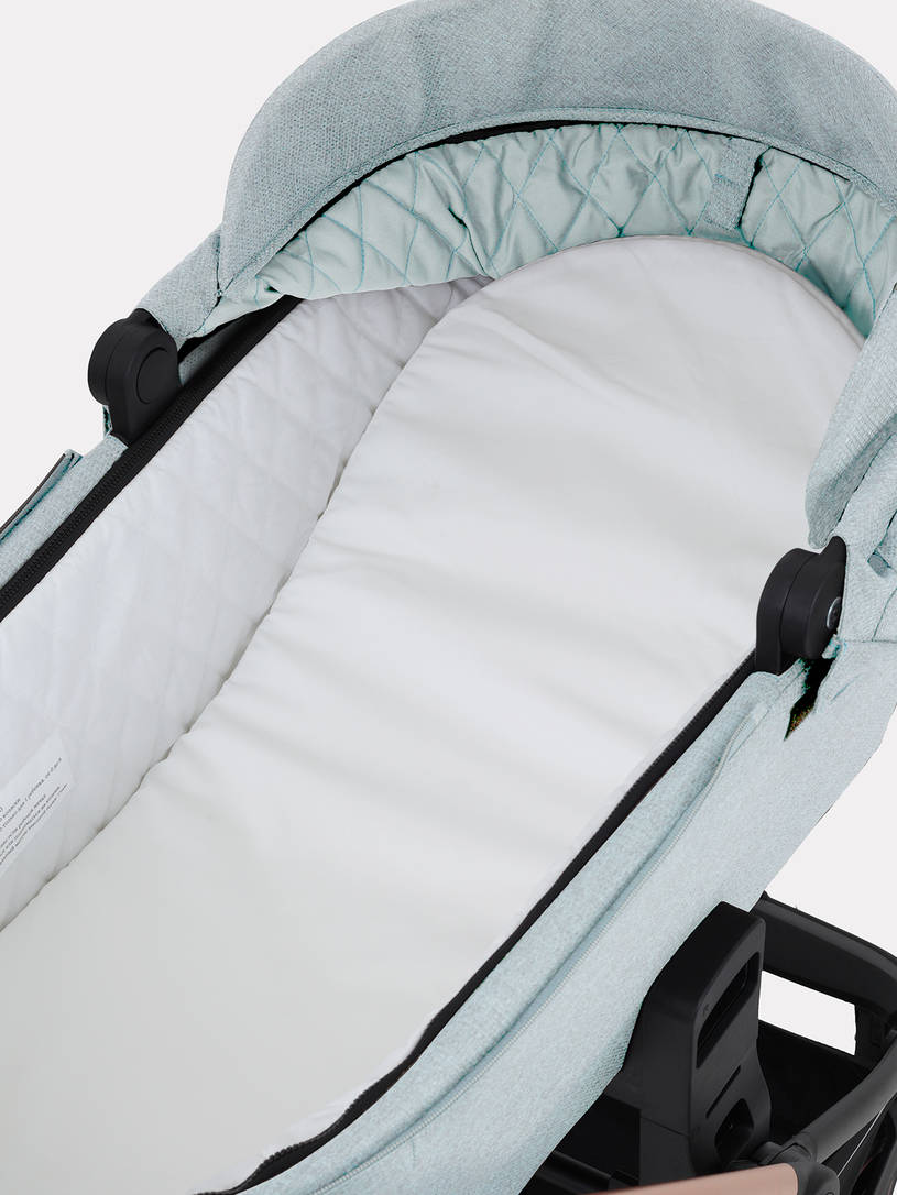 Коляска 2 в 1 Mowbaby Zoom PU silver green tea