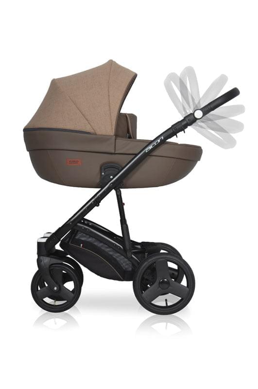 Коляска 2 в 1 Riko Basic Aicon 10 бежево-коричневый