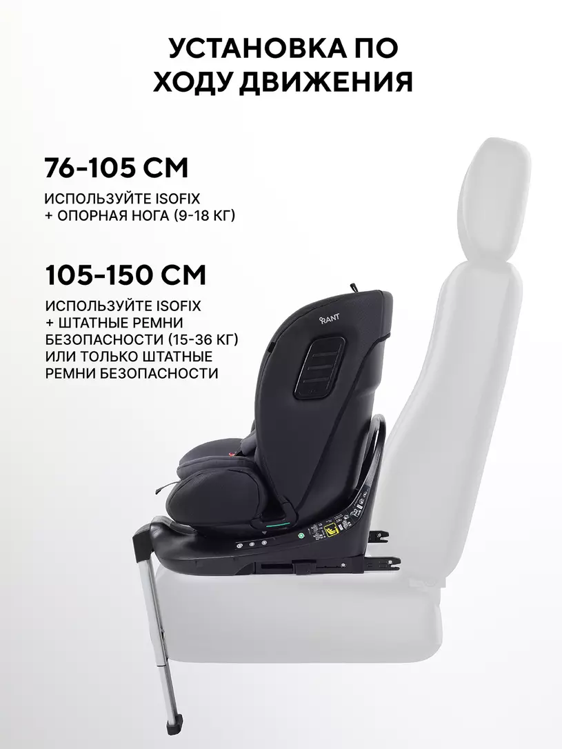 Автокресло Rant Skyline Pro Isofix (40-150 см) Grey