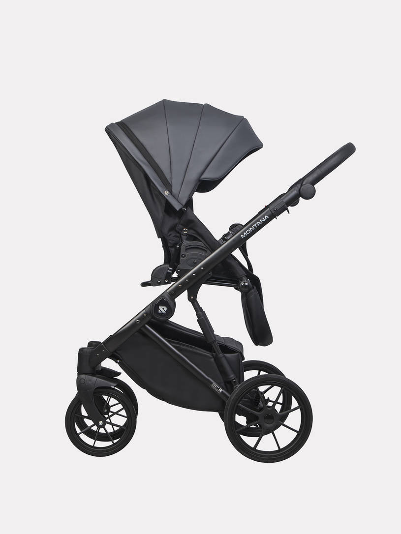 Коляска 3 в 1 Riko Basic Montana Ecco 24 Graphite