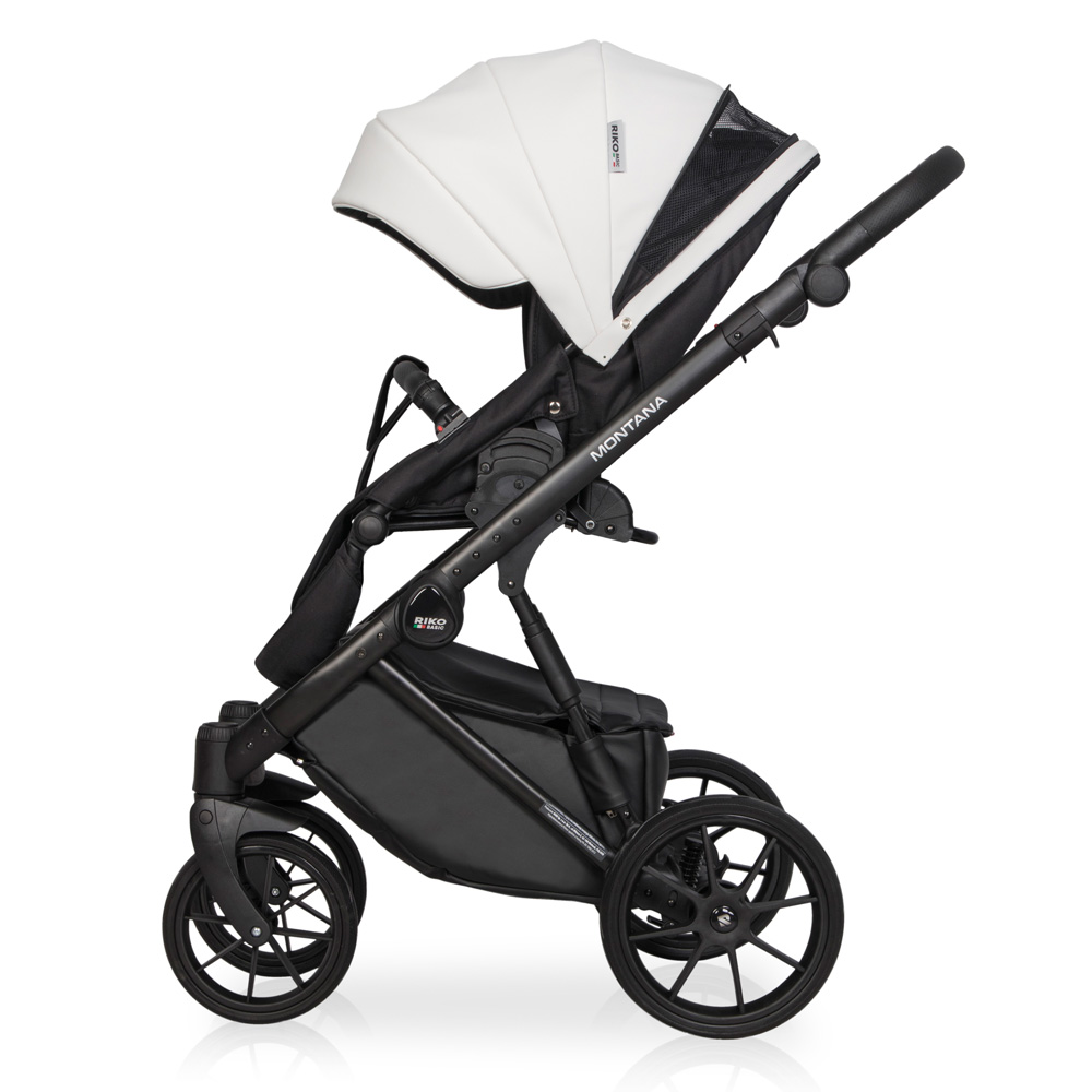 Коляска 3 в 1 Riko Basic Montana Ecco 11 White белый