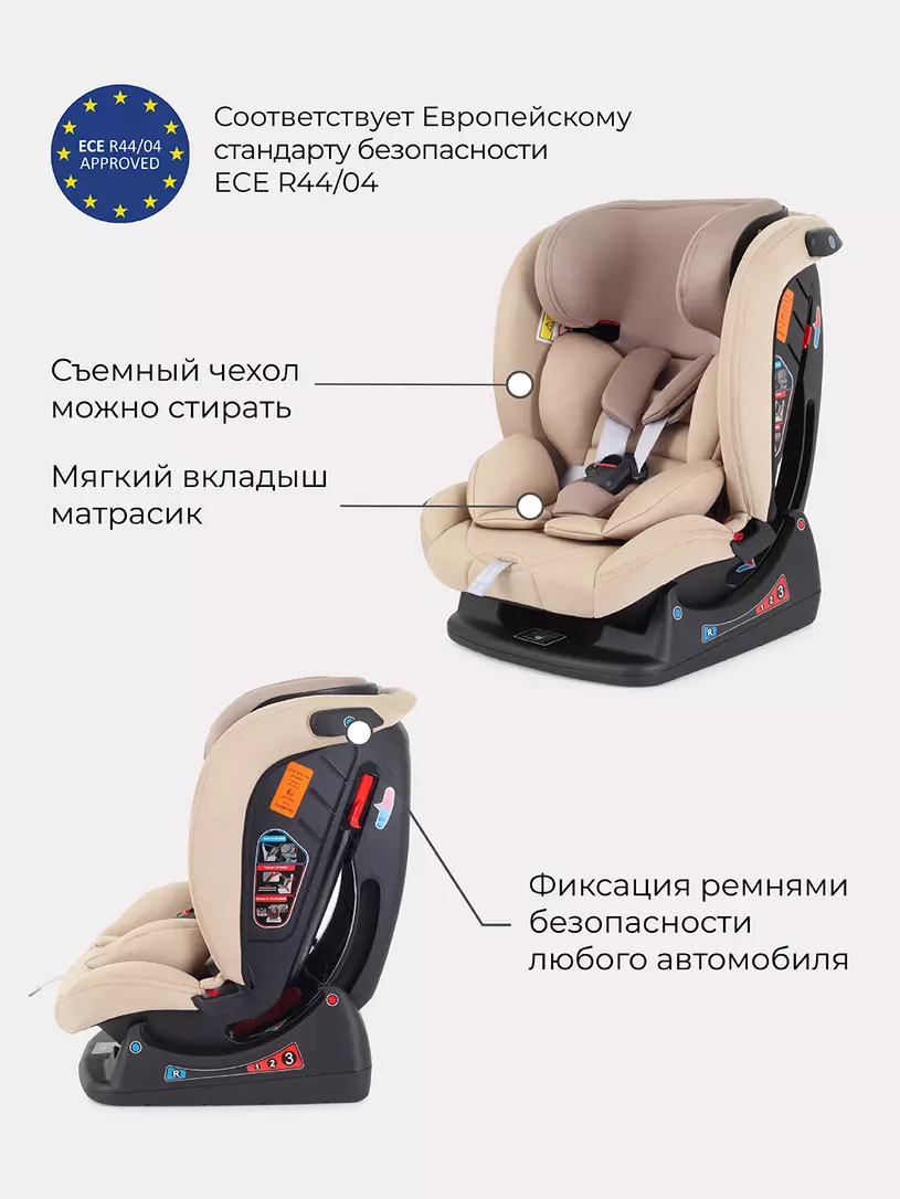 Автокресло Rant Matrix Active Line 0/1/2/3 (0-36 кг) Beige