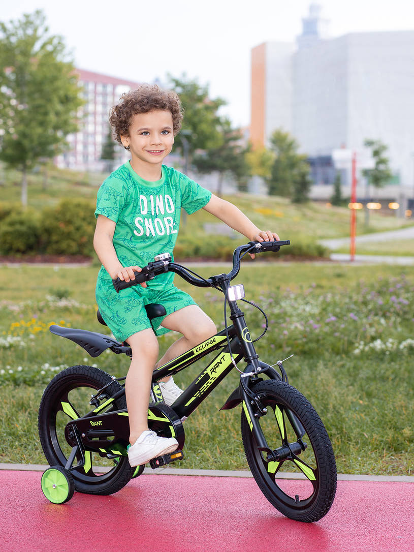 Велосипед 2-х колесный Rant Eclipse 16 черно-зеленый