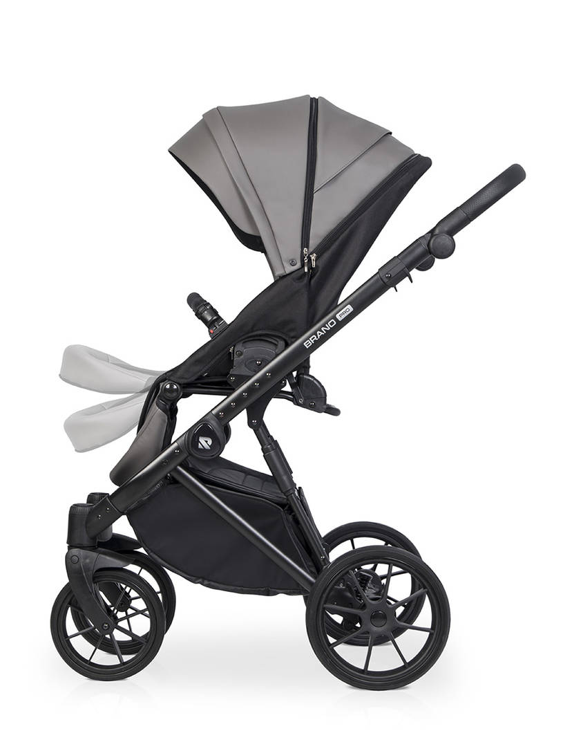 Коляска 2 в 1 Riko Brano Pro, 01 Anthracite