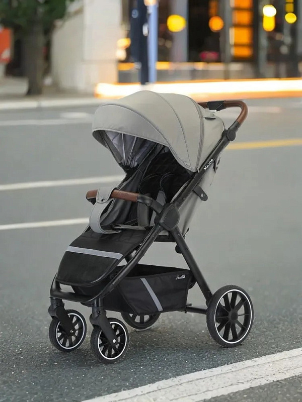 Детская прогулочная коляска Sevillababy Major серo-коричневый