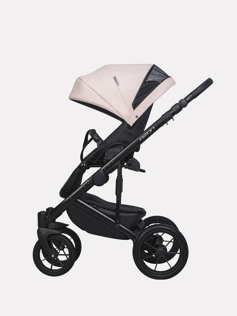 Коляска 3 в 1 Riko Basic Ozon Pastel 01, Розовый