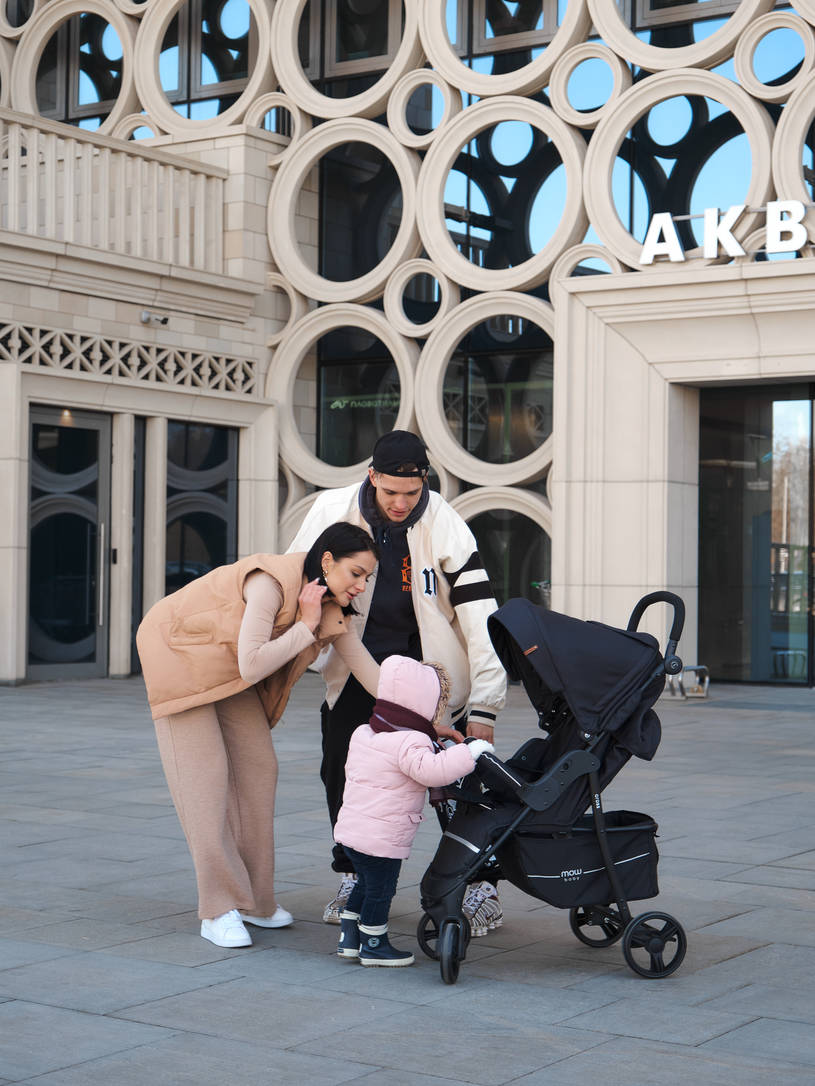 Коляска прогулочная Mowbaby Cross Gold Black