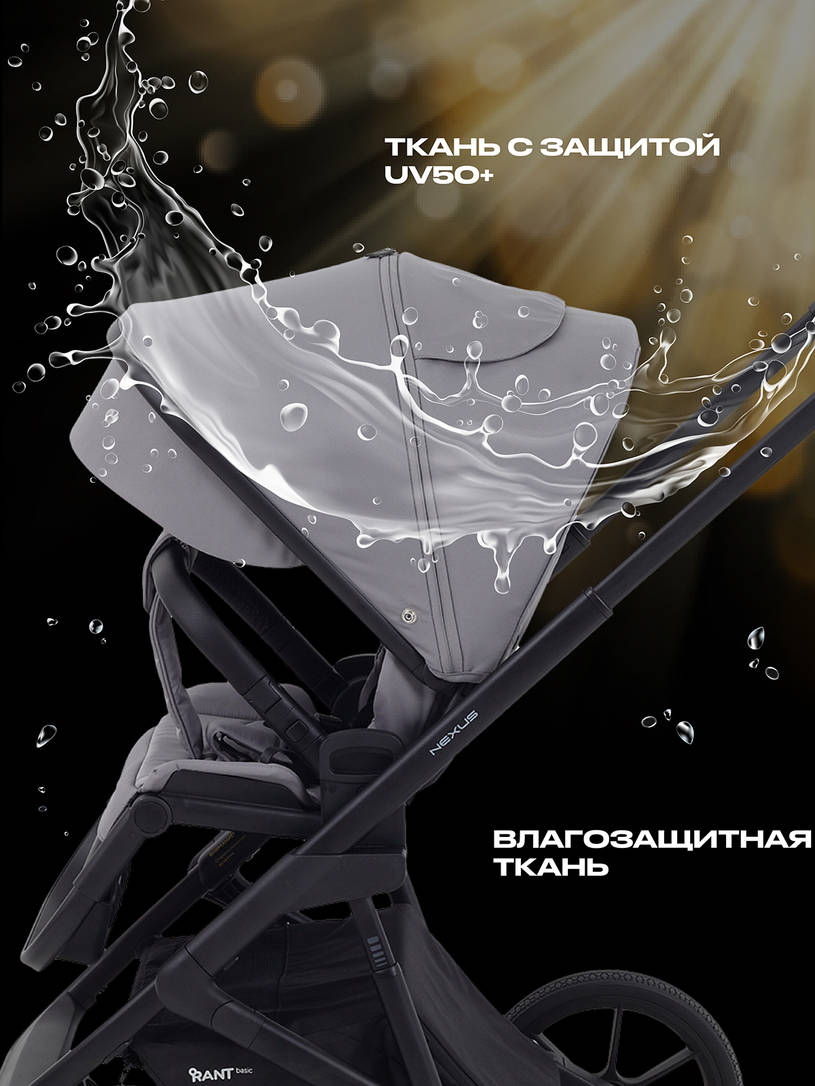Коляска 3 в 1 Rant Basic Nexus 2025 Grey