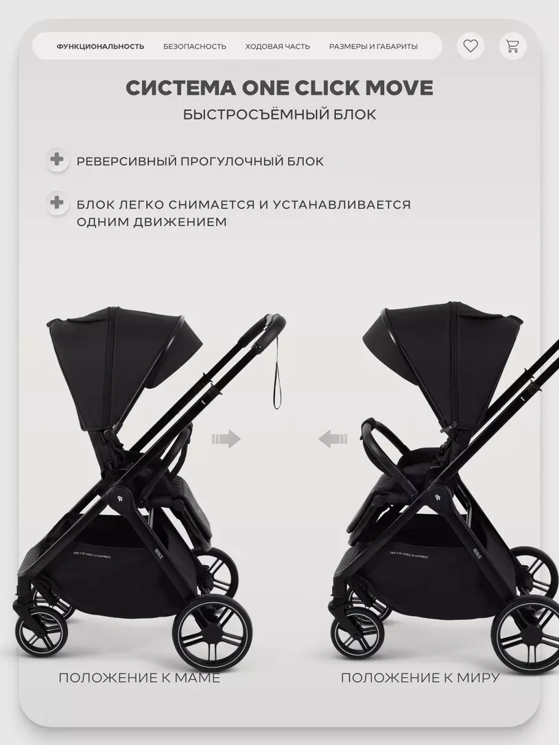 Коляска прогулочная Rant Basic Wave Black