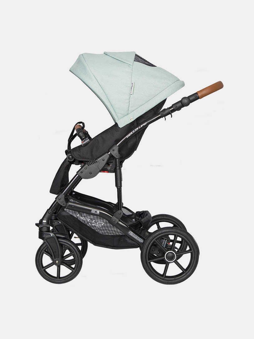 Коляска 2 в 1 Riko Basic Bella Life 02 Basil мятный