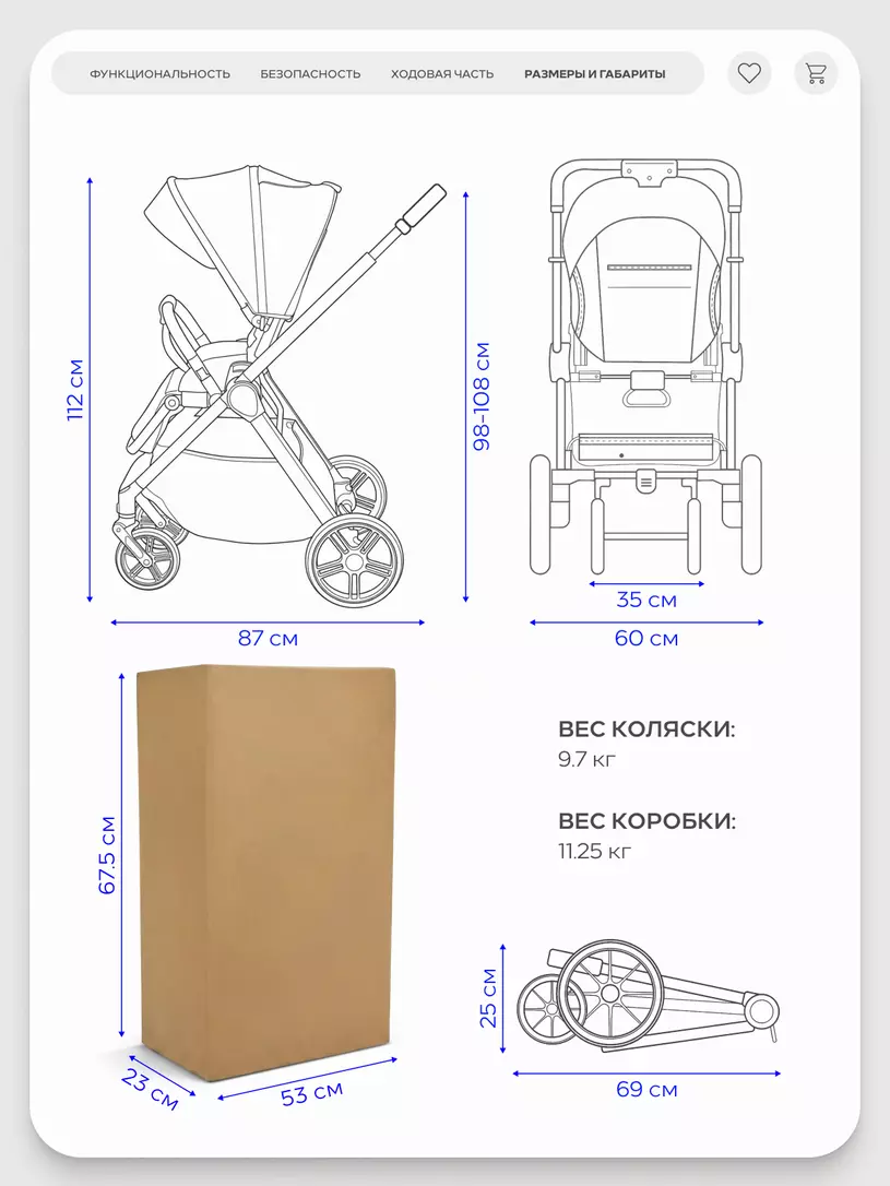 Коляска прогулочная Rant Basic Wave Green