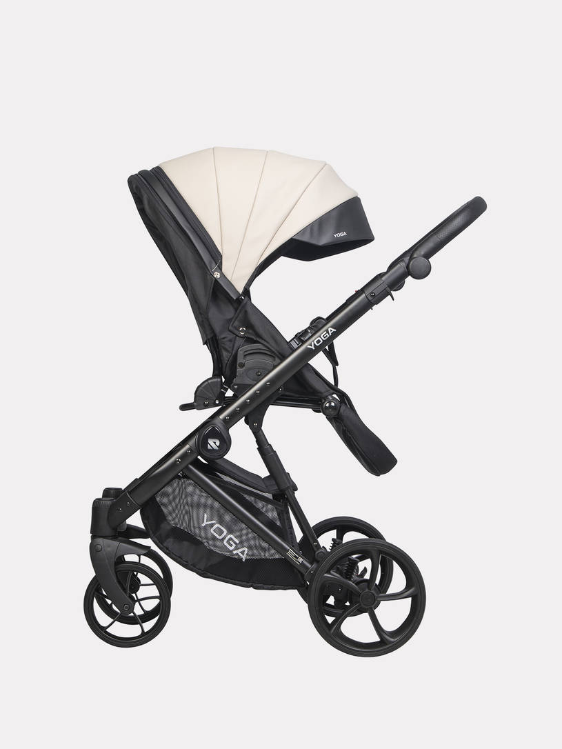 Коляска 3 в 1 Riko Basic Yoga Ecco 17 Sand, Кремовый