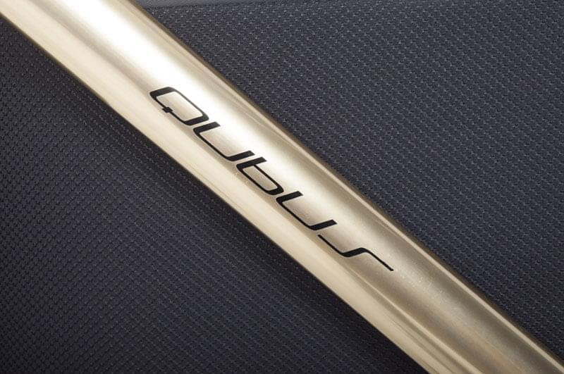 Коляска 2 в 1 Riko Qubus 05 черно-золотой