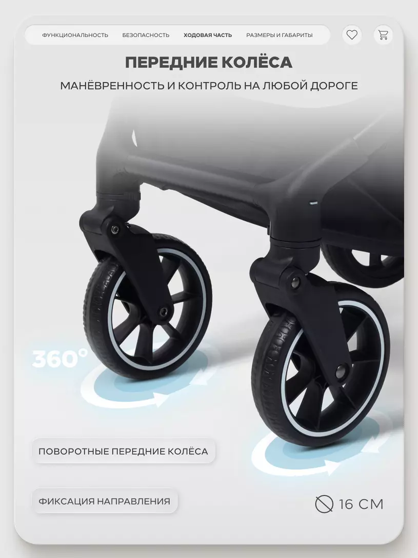 Коляска прогулочная Mowbaby Airy plus Olive