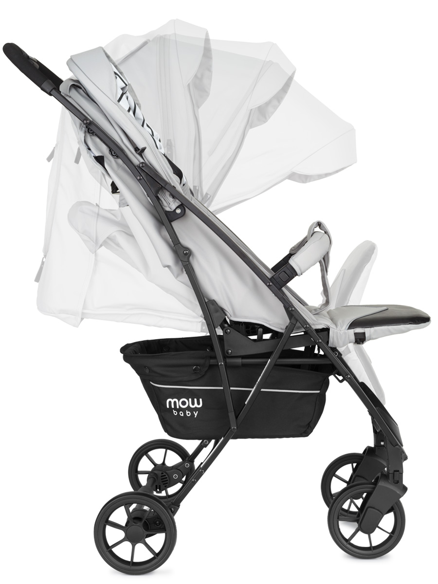Коляска прогулочная Mowbaby Fast RA081 Silver. Цвет: Серый