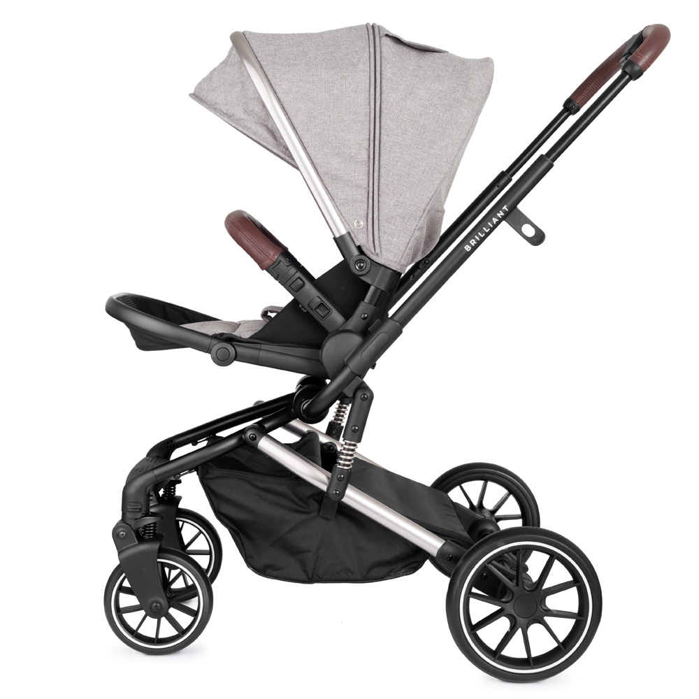 Коляска 2 в 1 Rant Brilliant Mineral Silver серый