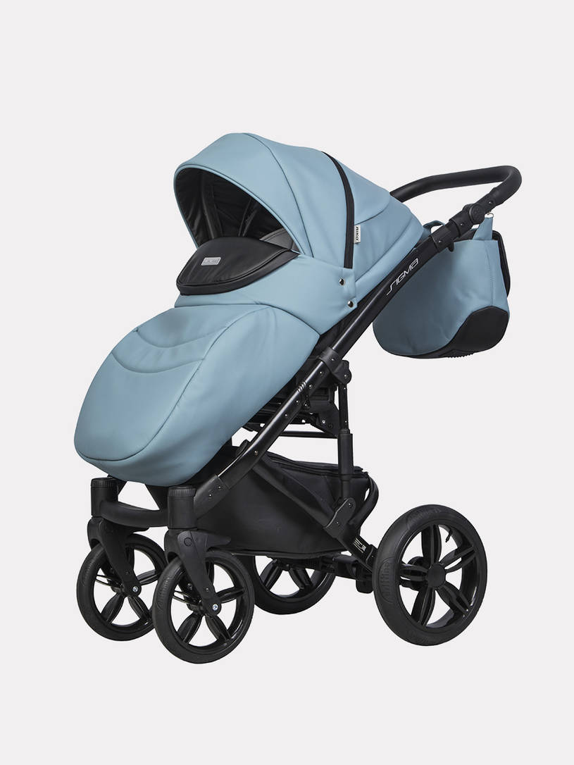 Коляска 3 в 1 Riko Sigma Pro Сrystal blue