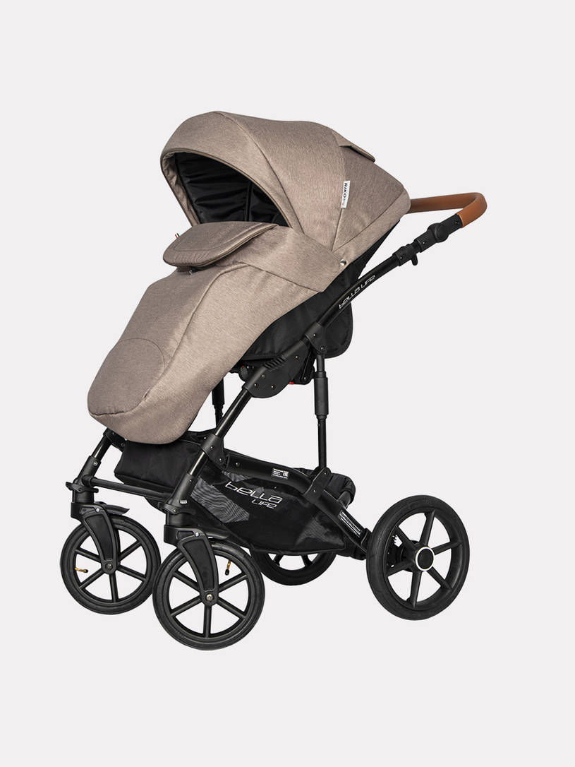 Коляска 2 в 1 Riko Basic Bella Life 05 Mokka коричневый