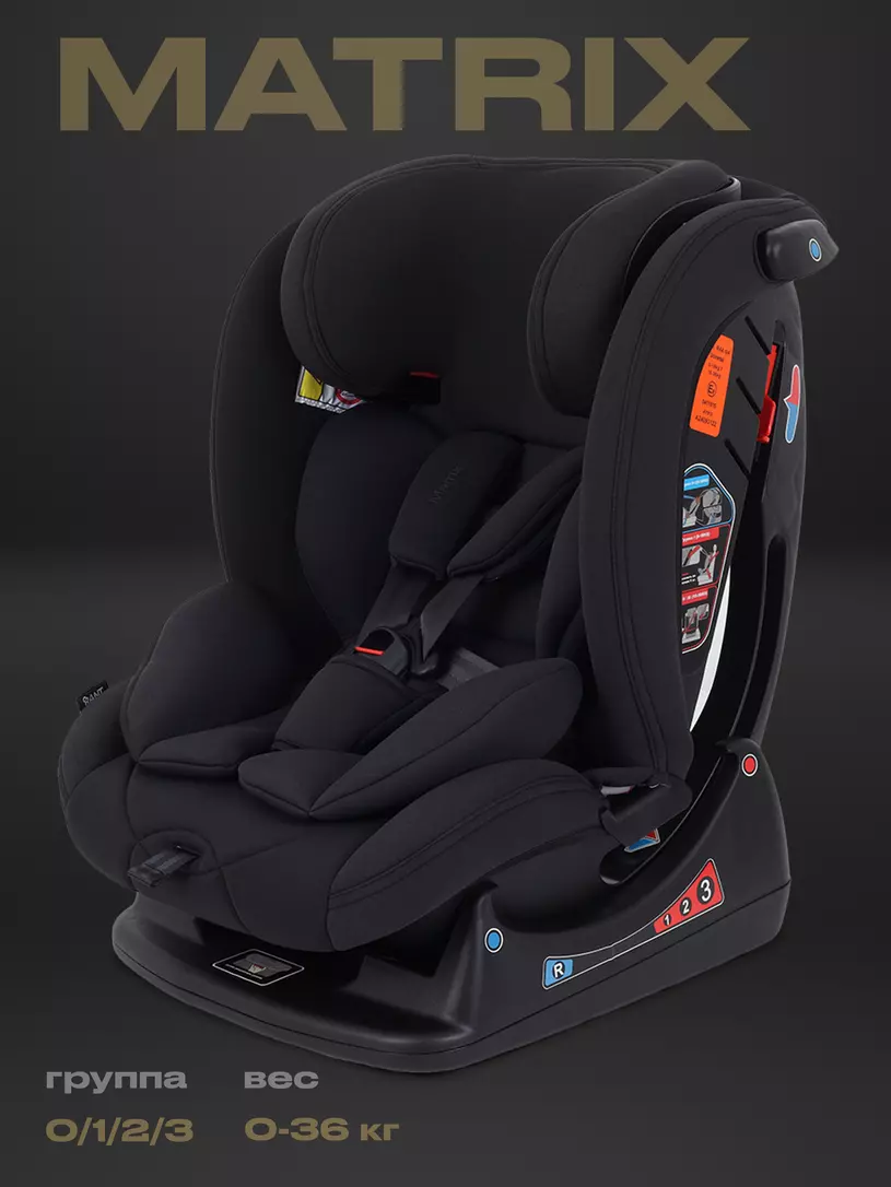 Автокресло Rant Matrix 0/1/2/3 (0-36 кг) Black