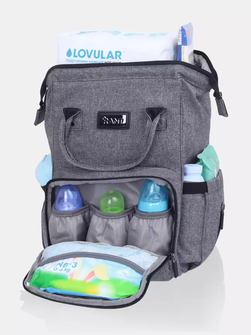 Сумка для мамы + шоппер Rant Shopping Set koala grey