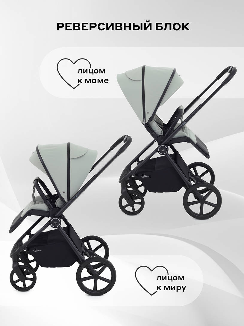 Коляска 2 в 1 Rant Teo Sage