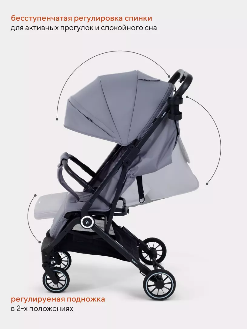 Коляска прогулочная Rant Basic Juno Grey