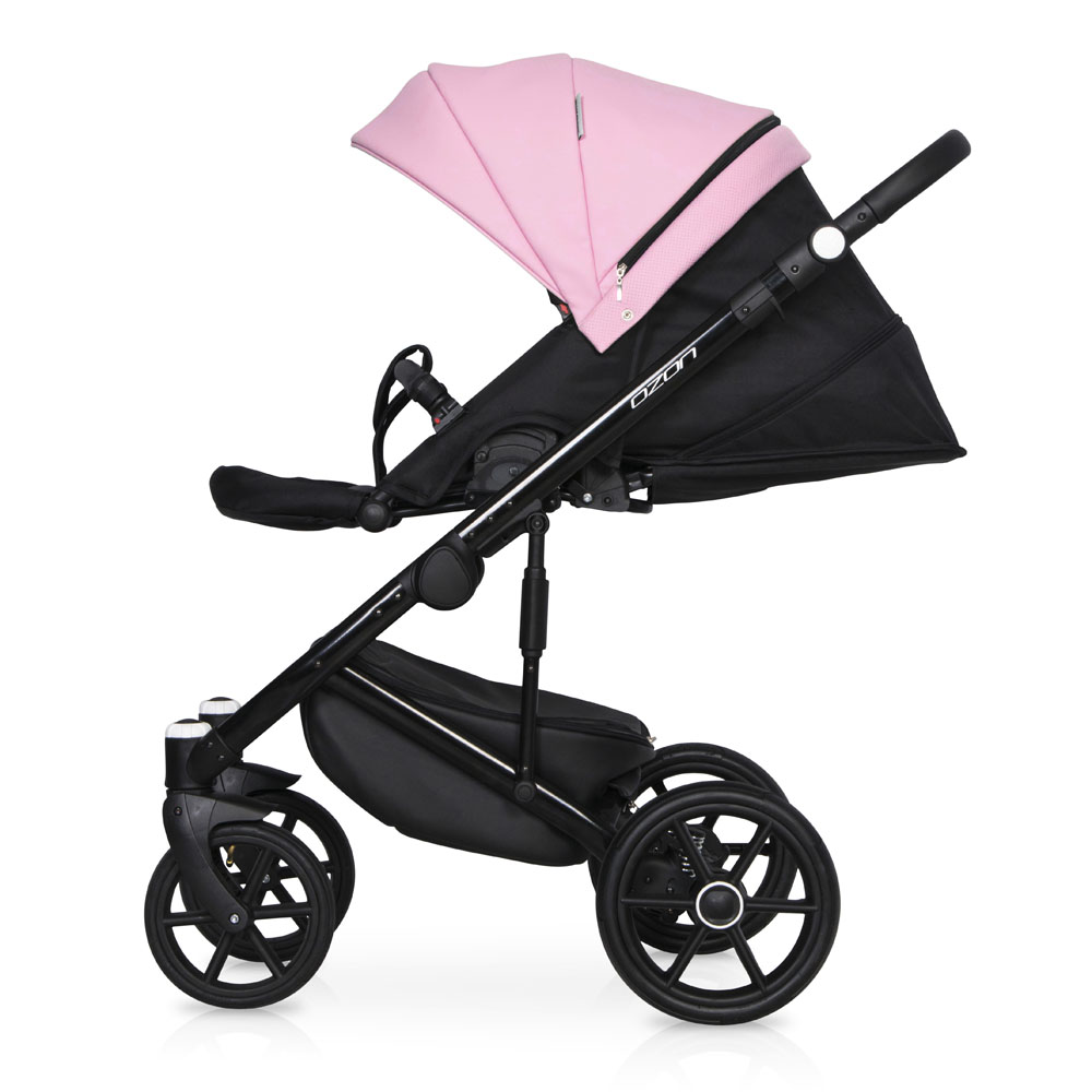 Коляска 3 в 1 Riko Basic Ozon Ecco 23 розовый