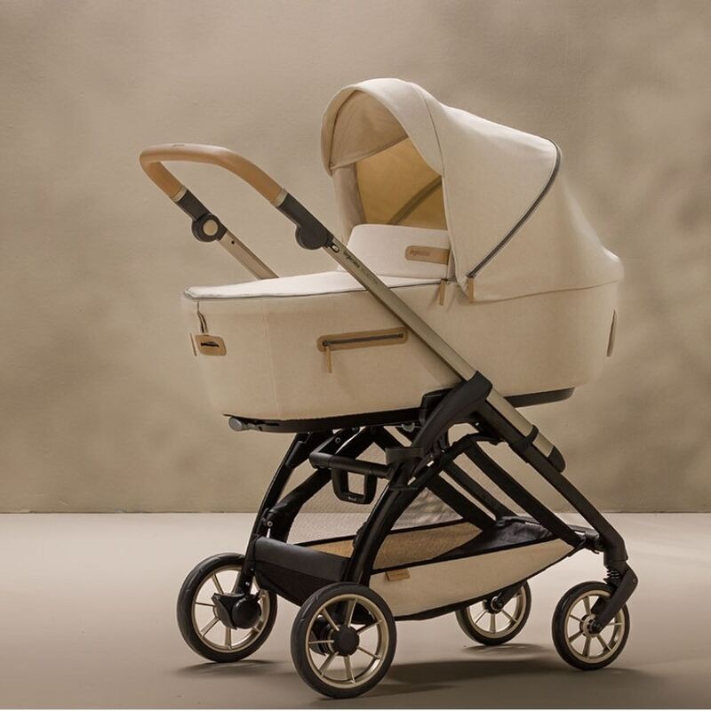 Коляска 3 в 1 Inglesina Electa Element с подставкой под люльку Stand Up, Pure Ecru