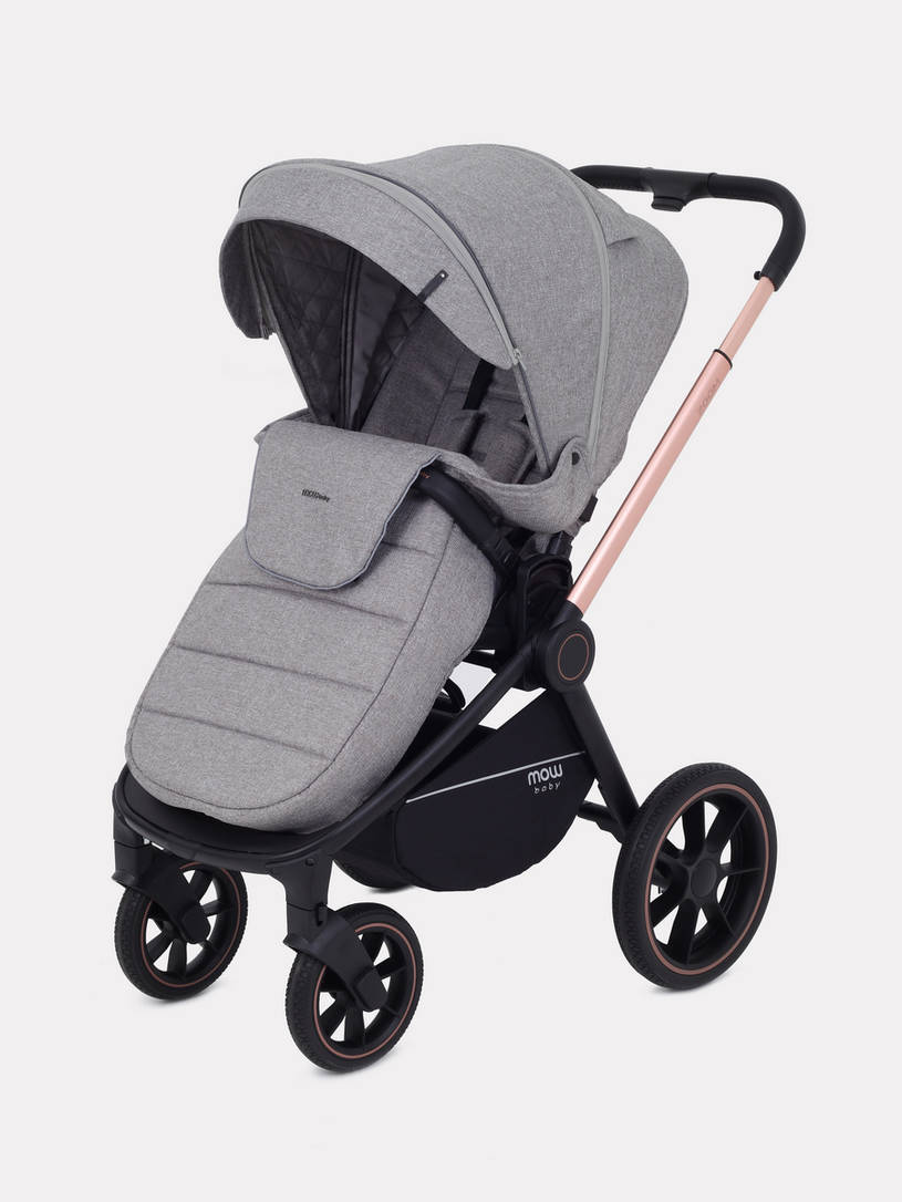 Коляска 2 в 1 MOWBaby ZOOM PU RA086 Gold Beige