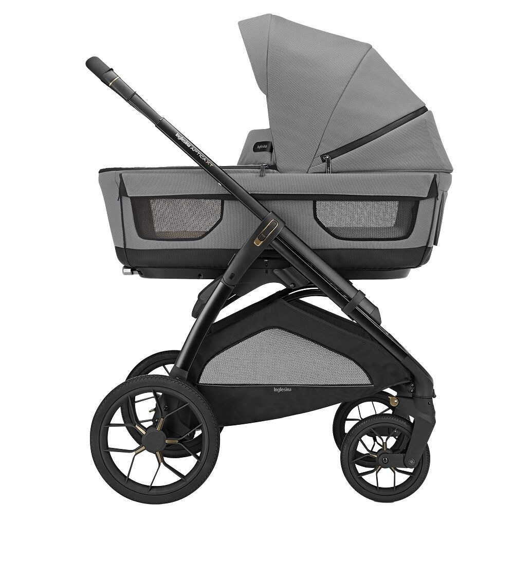 Коляска 3 в 1 Inglesina Aptica XT 2025 + Автокресло Inglesina Darwin i-Size (0-13 кг), Canyon Grey (Серый)