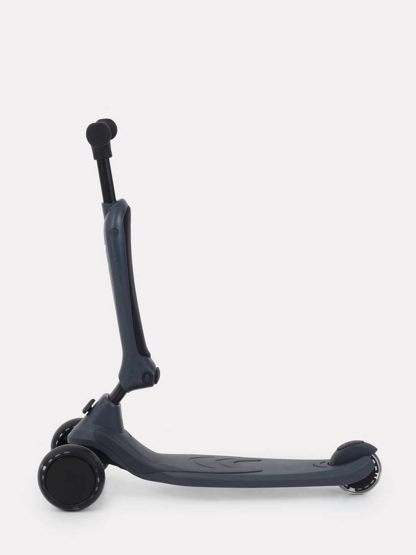 Беговел-самокат Rant Rider Plus со светящимися колесами серый