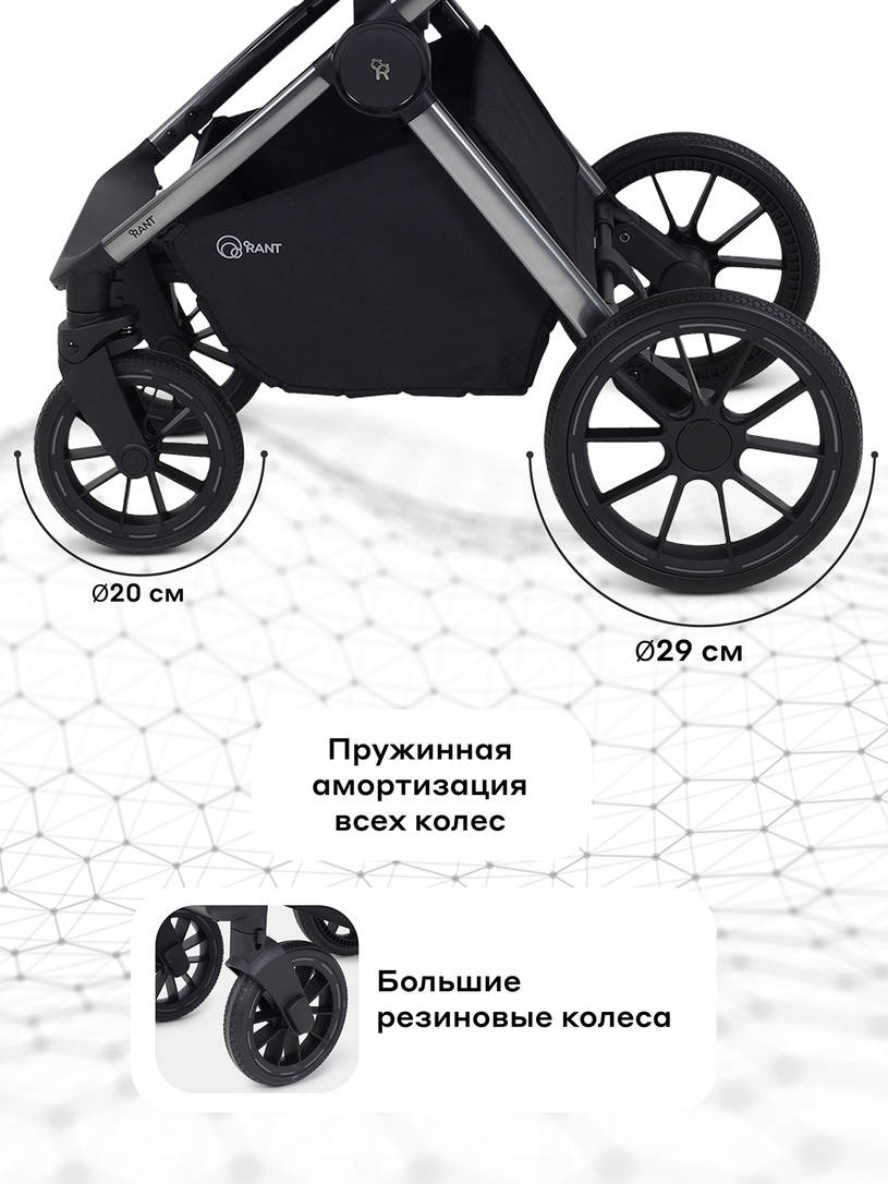 Коляска 2 в 1 Rant Falcon Therm Dark green