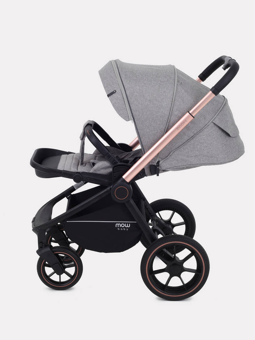Коляска 2 в 1 MOWBaby ZOOM PU RA086 Gold Beige