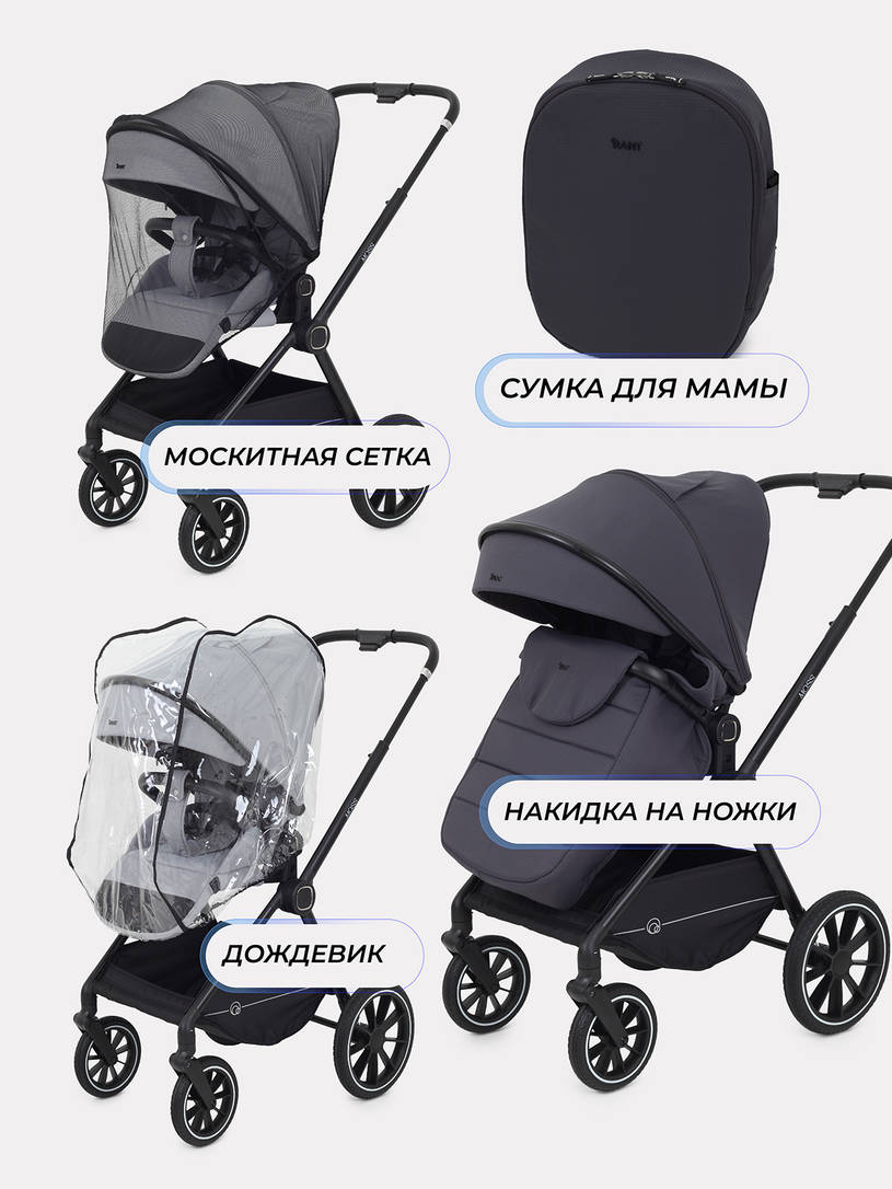 Коляска 2 в 1 Rant Moss 2025 Graphite