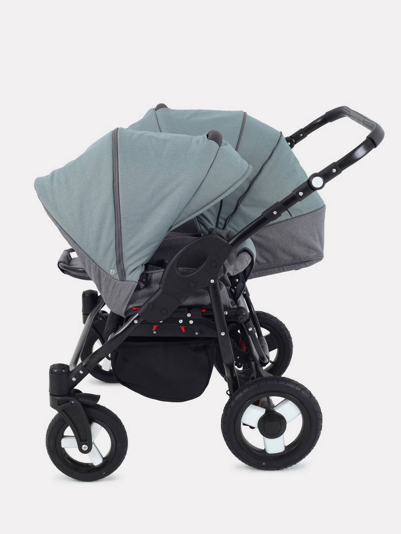 Коляска для двойни 2 в 1 Rant Dream Duo 06 серый-зеленый