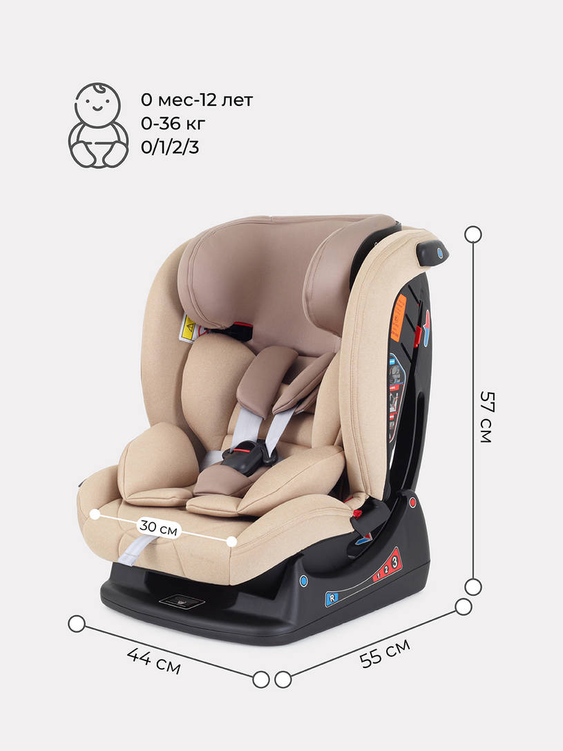 Автокресло Rant Matrix Active Line 0/1/2/3 (0-36 кг) Beige
