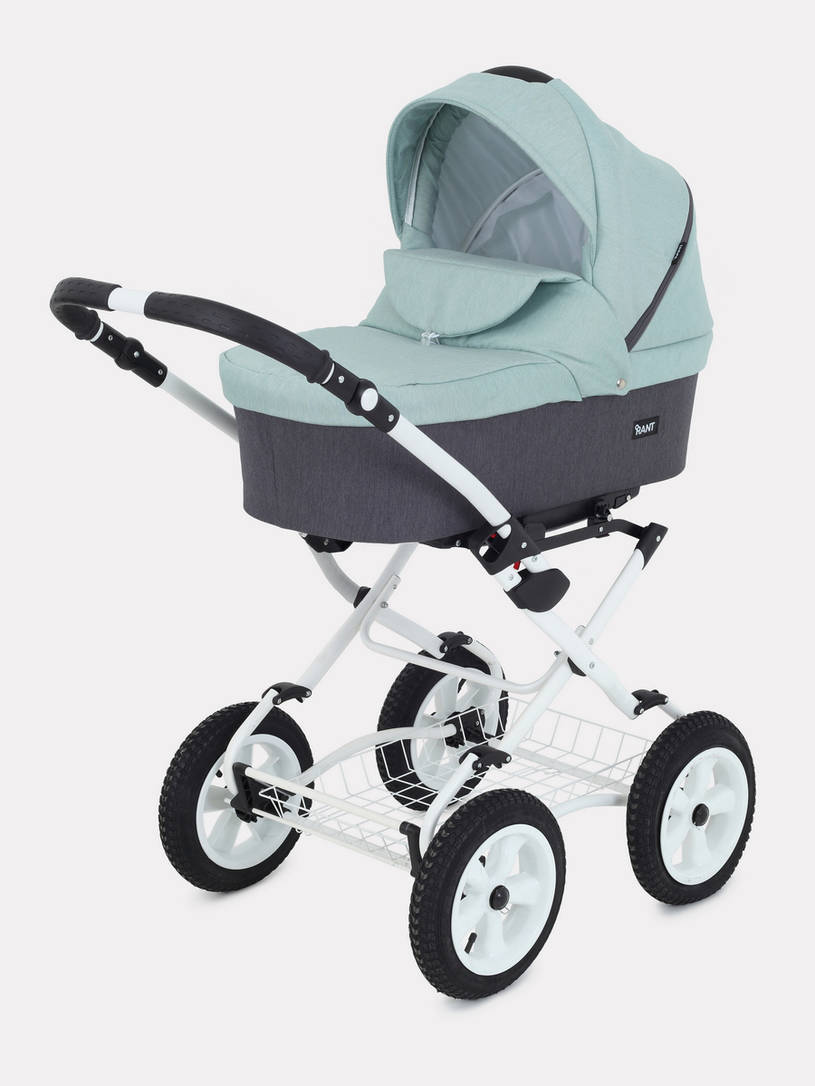 Коляска 2 в 1 Rant Dream Classic 04 серый-мятный