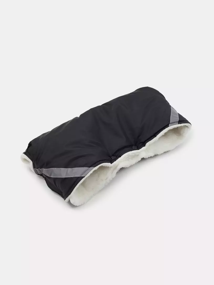 Муфта для рук на коляску Топотушки черный