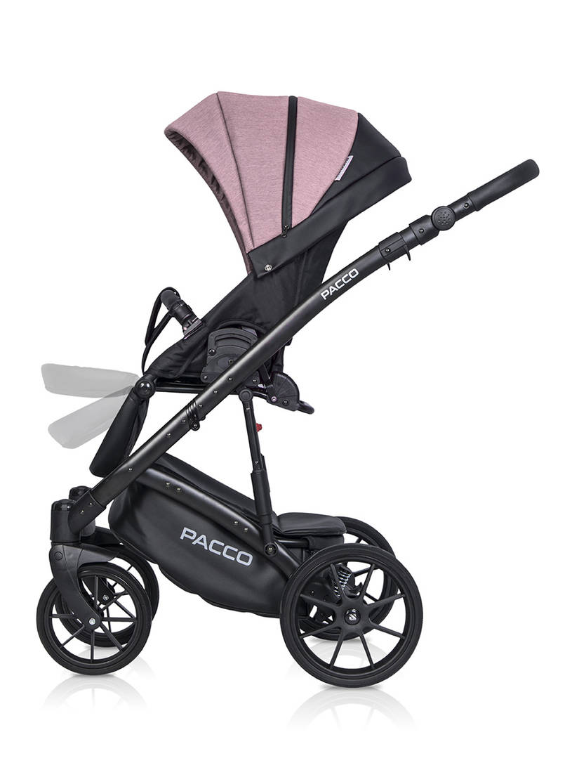 Коляска 3 в 1 Riko Basic Pacco 02 pink